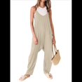 thumbnail image 3 of Casuales de Verano para Mujer, Sin Mangas, con Tirantes Finos, Modernos para Vacaciones en la Playa. Albaricoque L, 3 of 8