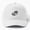 White, variant on Ninja Steel Baseball Cap, Metallic Warrior Character Graphic Design, Classic Everyday Hat