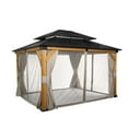 thumbnail image 2 of Hometrends  11 ft. x 13 ft. Hardtop Cedar Gazebo, 2 of 8