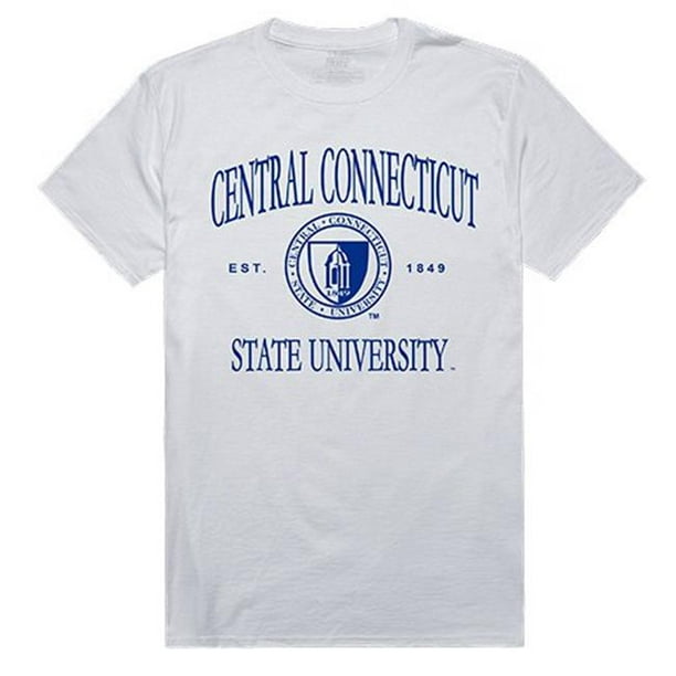 W Republic T-shirt de l'Université d'État Centrale de 526-113-WHT-05 Connecticut de Vêtements pour les Hommes - White&44; 2XL