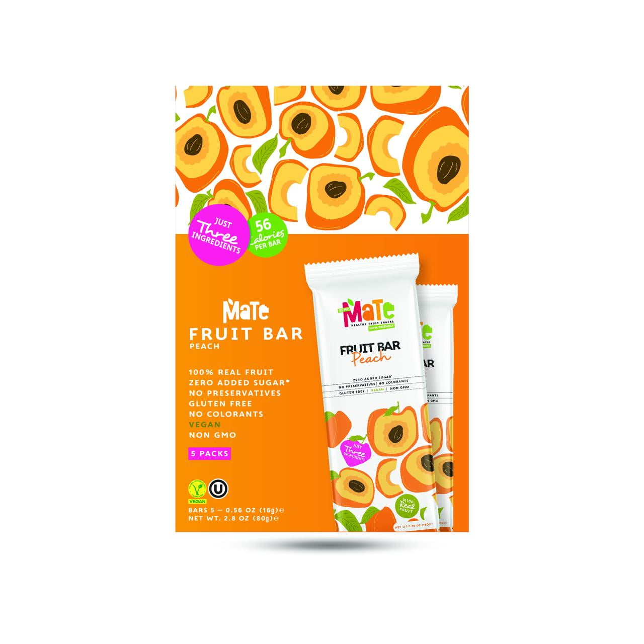 FP-Fruit Bar Peach 5pk, Mate FP-Fruit Bar Peach 5pk