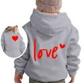 thumbnail image 1 of FAOWME Sweat à Capuche à Manches Longues pour Enfants Imprimé Lettre Léger Gris 4-5 Ans, 1 of 6