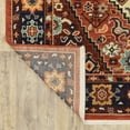 thumbnail image 4 of 6' Red Blue Machine Woven Oriental Indoor Runner Rug, 4 of 4