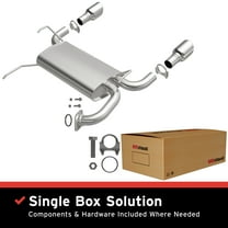 BRExhaust OE Replacement Exhaust Muffler Kit 108-0046: Compatible with 2003-2008 INFINITI FX35 3.5L, 2003-2008 INFINITI FX45 4.5L