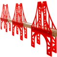 thumbnail image 1 of Puentes De Tren De Madera 3 Puentes Colgantes Accesorios De Vías De Tren De Madera Vías De Tren De Madera Vías De Tren Compatibles Con Todas Las Principales Marcas Juguetes De Madera Para Niñas Y Niño, 1 of 5