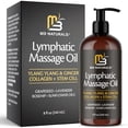 thumbnail image 4 of M3 Naturals Aceite de Masaje de Drenaje Linfático con Ylang Ylang y Jengibre, con Colágeno, para Masaje Corporal | 8 oz, 4 of 5