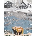 thumbnail image 3 of Stellar Design Studio 20x24 Black Modern Framed Museum Art Print Titled - Mountain Grizzly 2, 3 of 5