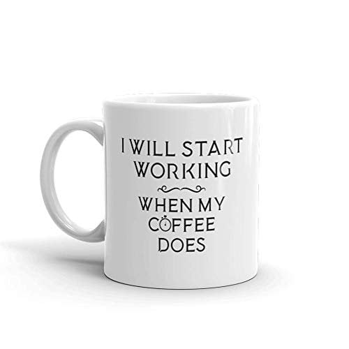 I Turn Coffee into Education Mug Funny Tea Hot Cocoa Coffee Cup Novelty...