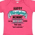 thumbnail image 4 of Inktastic Happy Birthday, Mommy I'm the Best Ever in Blue Boys or Girls Baby Bodysuit, 4 of 5