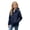 Dark Blue, variant on Kids Boys Girls Hoodie Jacket 2 Pack Hooded Lightweight Windbreaker Jackets Full Zip Outerwear Waterproo𝐟 Uniform Trench Coat