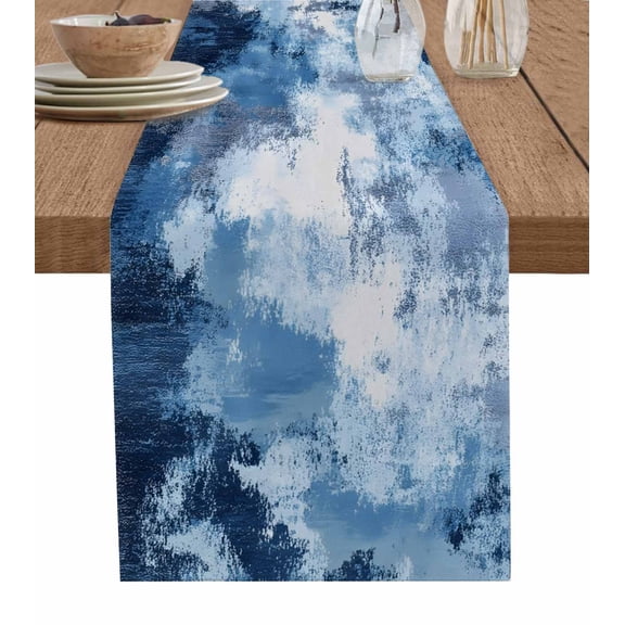 Moroccon Table Runner 36 Inches, Moroccan Bed Runner Dresser Scarves Tabletop for Indoor Outdoor Parties/Ceremony/Banquet, 13"x 36"