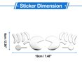 thumbnail image 3 of 1 Pc Calcomanía para Parachoques de Auto Impermeable de Goma Suave Tono Plateado para Motocicleta Ventanas Laptops Maletas Sticker para Bloquear Rasguños 19x6cm, 3 of 6