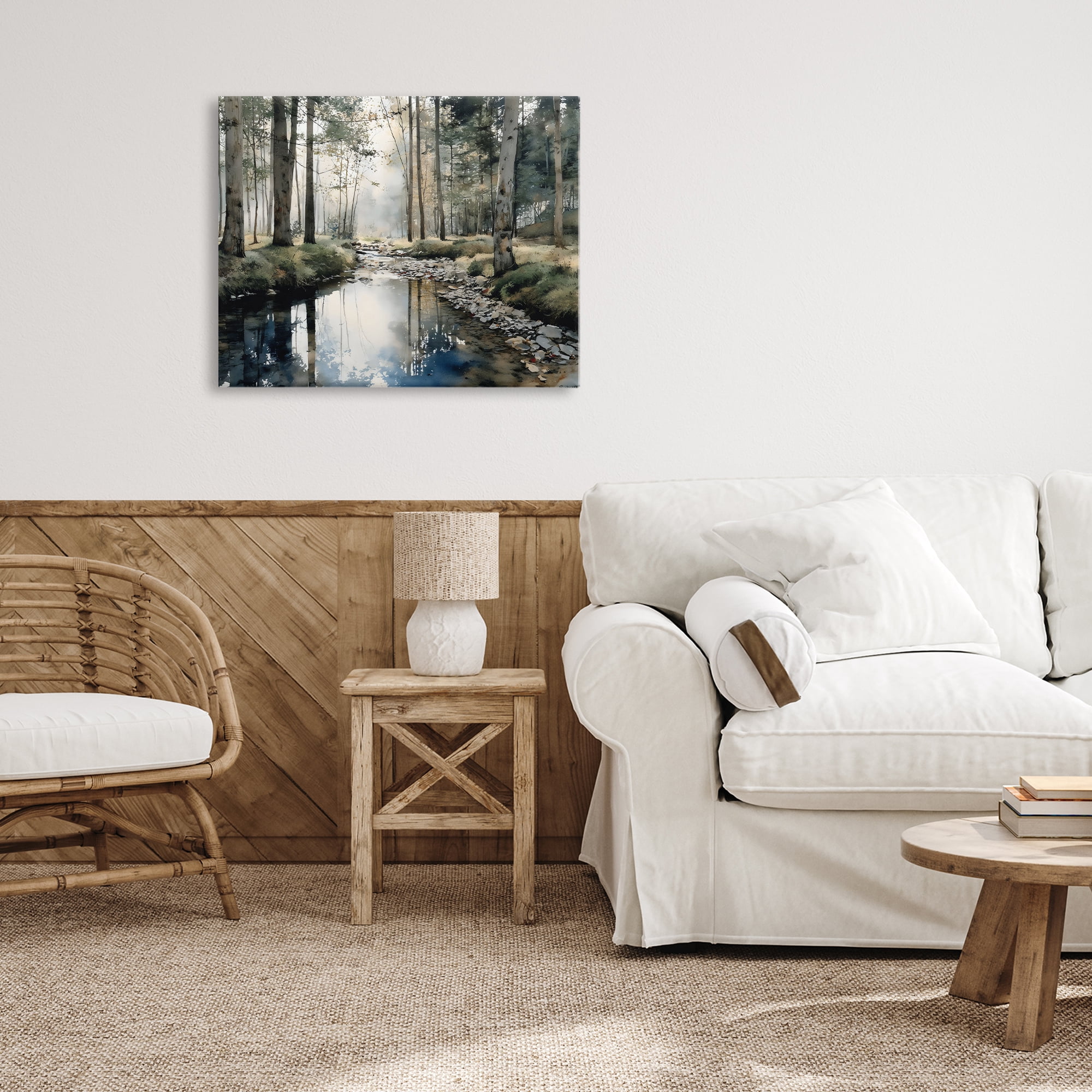 Stupell Industries Woodland Wonder Creek Canvas Wall Art, design by Franklyn Gregory