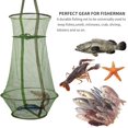 thumbnail image 2 of Jaula de pesca Cesta de pesca Bolsa de cubo plegable Trampa de cebo de pescado para que el pescador lo sostenga para mantener a los peces Minnows Camarones Langostas Cangrejo Red de pesca, plegable y Namotu CZYD-HQ178, 2 of 6