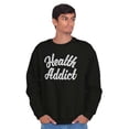 thumbnail image 5 of Health Addict Vegetarian Vegan Diet Sweatshirt for Men or Women Brisco Brands S, 5 of 5