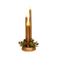thumbnail image 3 of Lipstore Christmas Flameless Candles Flameless Pillar Candles Photo Props LED Candles Gold, 3 of 8