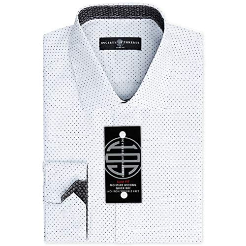 mens slim black dress shirt