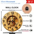thumbnail image 3 of Cute Goat Wall Clock Creative Home Decor 10-Inch Silent Wooden Wall Clock, Battery Operated (AA Batteries Not Included), Artistic Home Decor, 3 of 8
