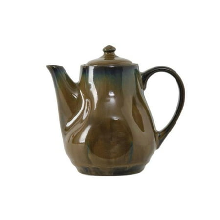 

Tuxton GAA-101 Vitrified China Coffee & Tea Pot with Lid Agave - 17 oz - 1 Dozen
