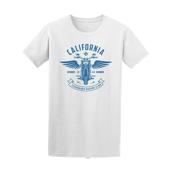 Vintage Motorcycle With Wings   T-Shirt Men -Image by Shutterstock, Male x-Large