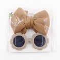 thumbnail image 6 of Bohemia Beach Bow Headwear Sun Glasses Sun Flower Glasses Kids Sunglasses Girls Headband Children Sunglasses Headband Set SET 12, 6 of 8