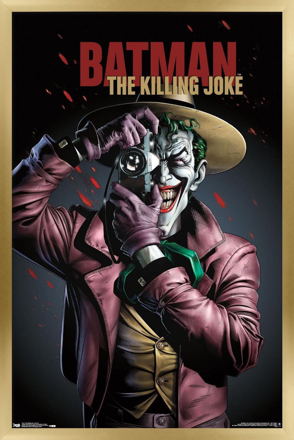 DC Comics Movie - The Killing Joke - Key Art Wall Poster, 22.375" x 34" Framed
