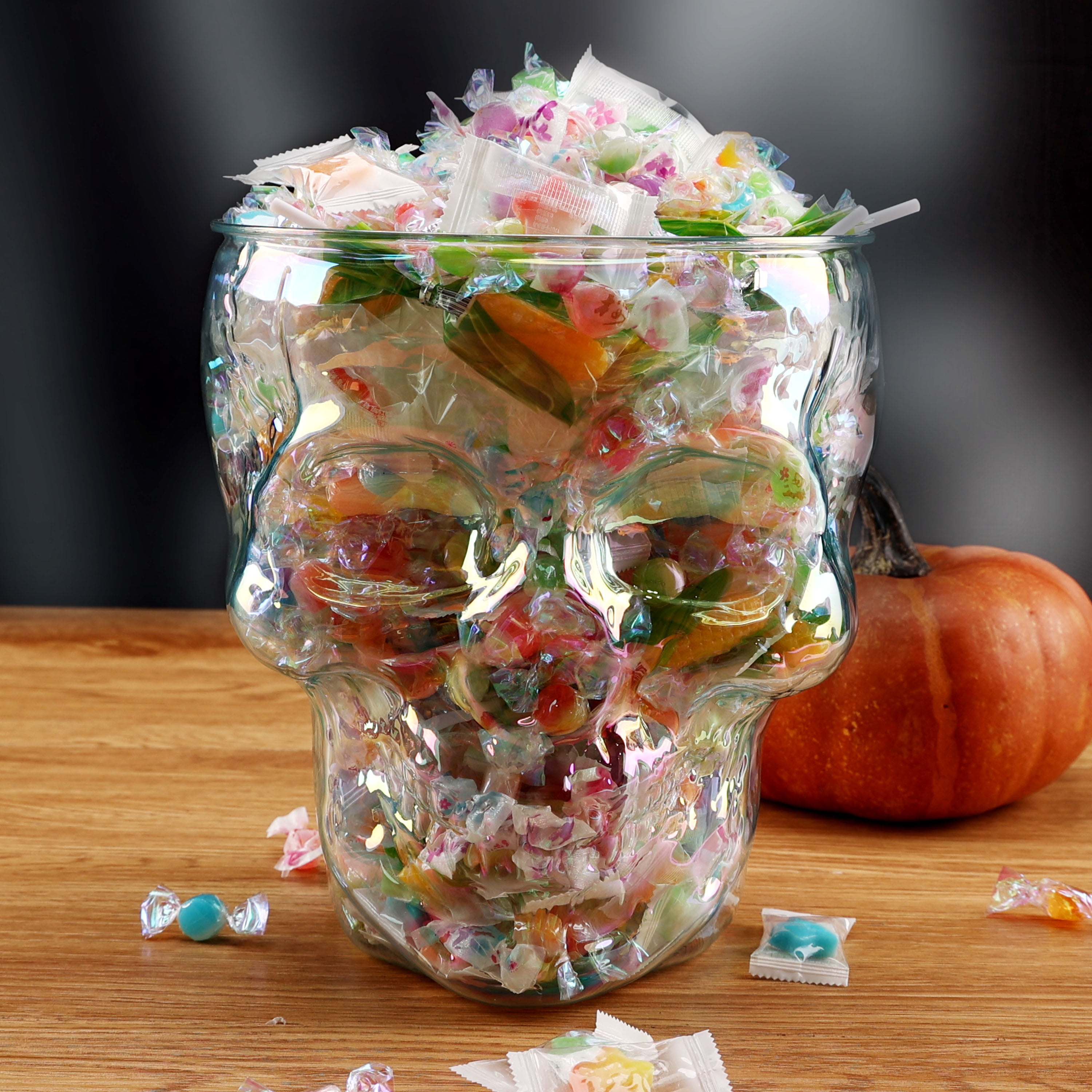 Way to Celebrate 4.5 Quart Acrylic Skull Bowl, Clear with Way to Celebrate 4.5 Quart Acrylic Skull Bowl, Clear with