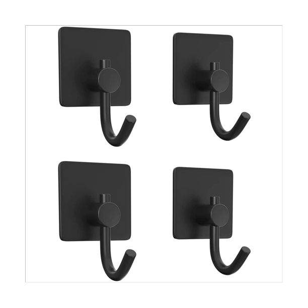 SelfAdhesive Hooks, Heavy Duty Wall and Door Hooks for Hanging