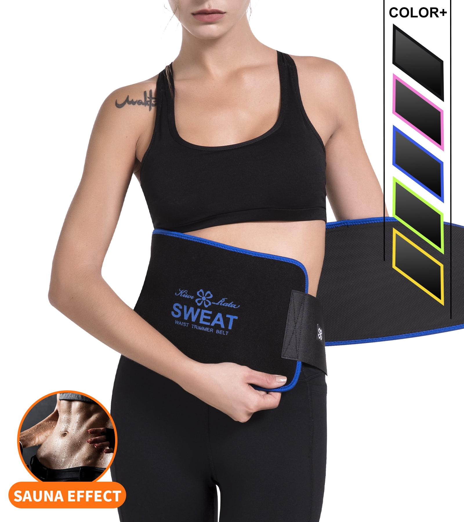 Body Shaper Sauna Belt for Exercise/Workout Waist Trainer for Women Weight Loss 