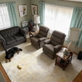thumbnail image 5 of Toyoso 9x12 Extra Large Modern Abstract Area Rug - Grey & Gold Watercolor Silicone Carpet, Machine Washable Non-Slip Indoor Rug, 0.25" Low Pile Stain Resistant Carpet for Master Bedroom, 5 of 9