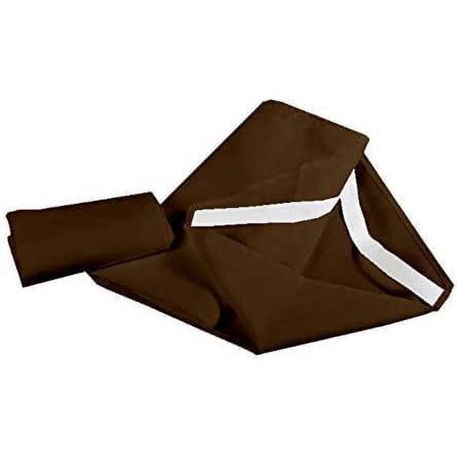 Preschool Cot Sheets Toddler Daycare/Pre-School Cot Sheet Corner Elastic Loops Cot Bed Fitted Sheet/Children's Naptime Cot Sheet- Chocolate Solid- 23" W X 52" L - Pack of 12