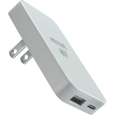 Flat Wall Charger 35W, Super Fast Charger USB C for Samsung Galaxy S25 Ultra, S24, iPhone 16 Pro Max, Slim USB Wall Charger with Flat Plug Adapter, Dual Port A & C Flat Outlet Plug | MOTIVE