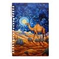 thumbnail image 2 of Camel Desert Starry Sky Ring Binder Notebook Journey Note Diary College Ruled Spiral Notebook Study Loose Leaf Paper A5 60 Pages, 2 of 8