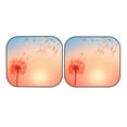 thumbnail image 7 of Easygdp The Sunset Of Dandelion 2 Pcs Windshield Sun Shade,Foldable Car Front Window Sun Shade Protection,Blocks Heat And Sunlight,Car Interior Accessories - Medium, 7 of 7