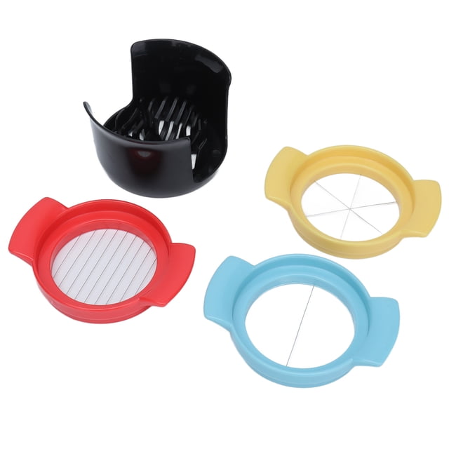 Cortador de huevos 3 en 1, Base multifuncional, diseño ergonómico, operación Simple, materiales de calidad alimentaria, 2 uds.
