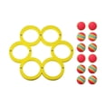 thumbnail image 1 of Juego de lanzamiento de piscina con accesorios de puntuación, juguetes flotantes de espuma para entretenimiento acuático 12 bolas, 1 of 9