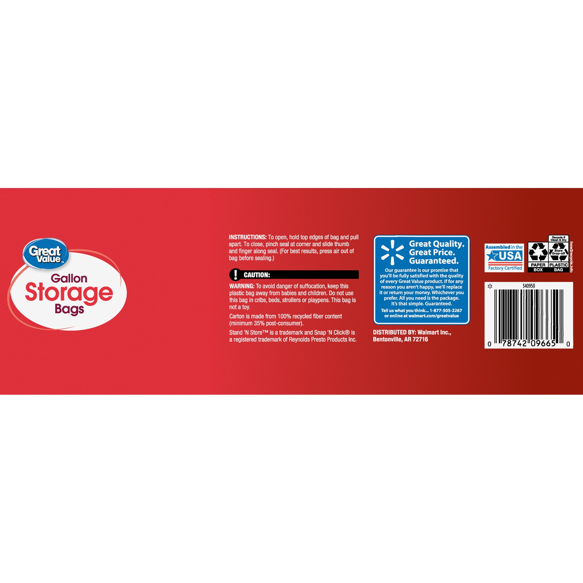 Commercial Bargains Zipper Storage Bags With Double Seal Technology, F –  Commercial Bargains Inc.