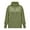 Army Green, variant on Women's Oversized High-Neck Knit Sweater - Drop Shoulder Long Sleeve & Buttom Loose Fit Solid Color Comfort Pullover Top & St Patricks Day Sweater,Size:3XL