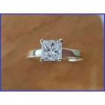 thumbnail image 2 of IG1 Certified Princess Cut 1CT Lab Grown Diamond Women's Wedding Ring 14k Gold, 2 of 5