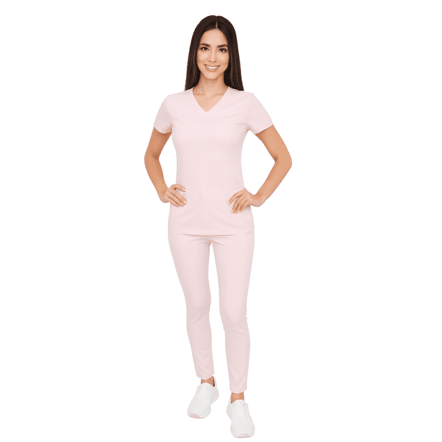 Scrubs Médicos Mujer | Uniformes para Doctoras y Enfermeras M11-J ROSA BABY GDE