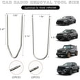 thumbnail image 2 of YISITIAN 4 Pcs Outil de Retrait de Radio de Voiture, Outil de Retrait en Acier Inoxydable en Forme de U/V, Outils de Libération Stéréo Auto Universels pour Démontage de la Plupart des Véhicules, Accessoires de Voiture CJ919-49013, 2 of 6