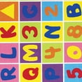 thumbnail image 2 of 81 X 57 Inches Tufted Loom Kids Room Rug with Alphabets Print, Multicolor - Saltoro Sherpi, 2 of 3