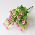thumbnail image 2 of Popular! Camellia Rose Plastic Artificial Flowers Artificial Flower Corn Flower Orange Red, 2 of 3