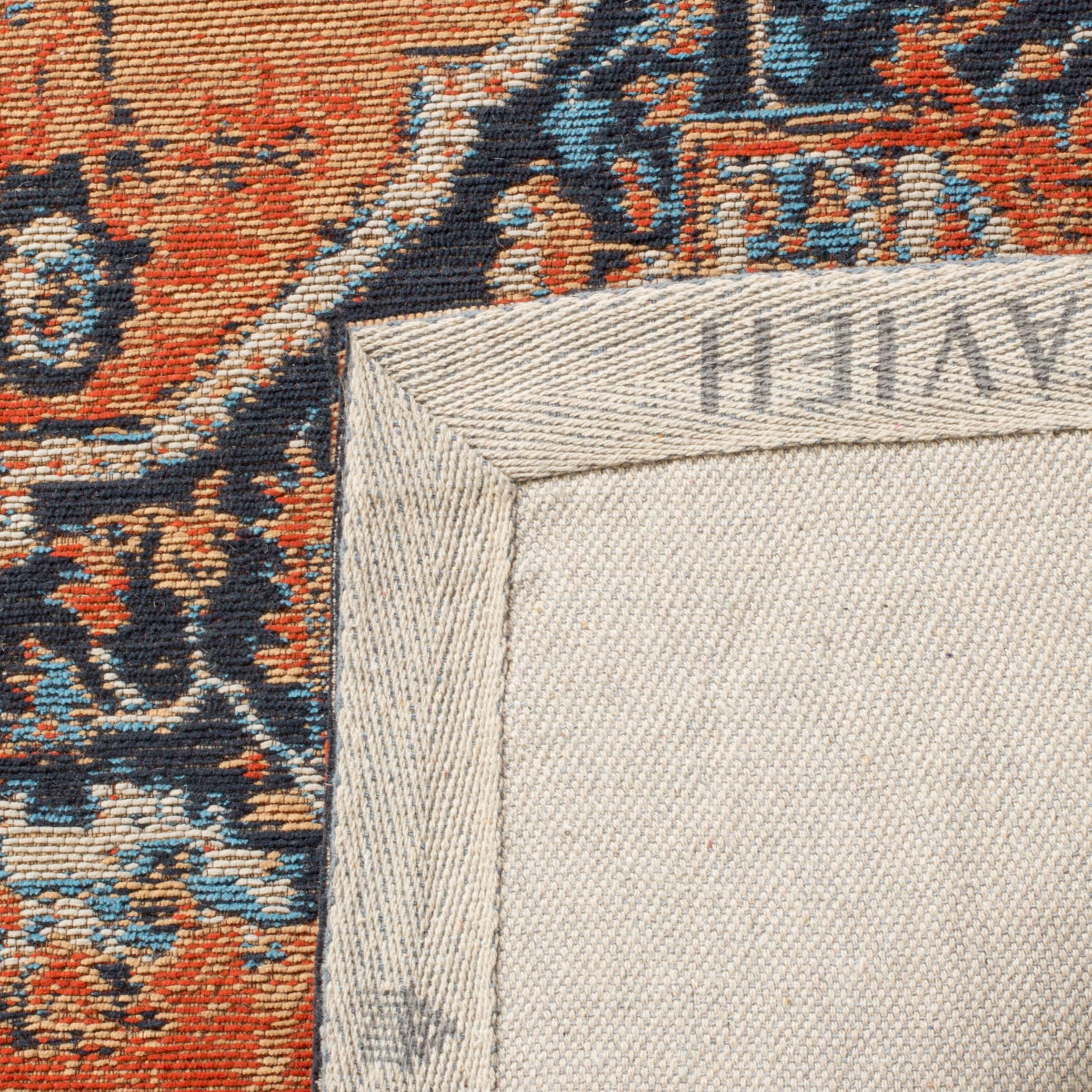 SAFAVIEH Classic Vintage Atanas Global Polyester Area Rug, Orange/Navy, 3' x 5'