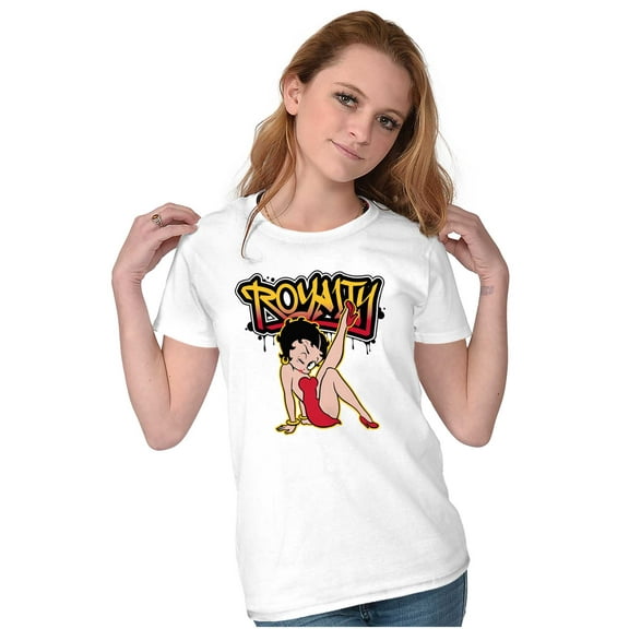 Betty Boop Royalty Paint Drip Cartoon Women's T Shirt Ladies Tee Brisco Brands S