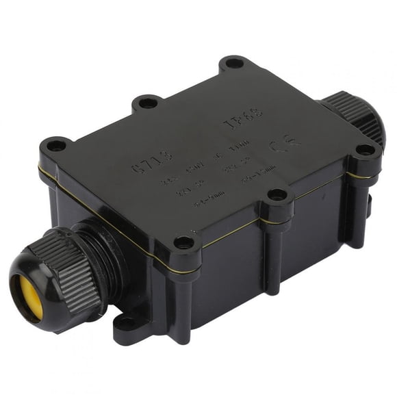 Caja de conexiones, 5.1 * 2.8 * 1.4 pulgadas IP68 Caja de terminales a prueba de agua Caja eléctrica Cable de conexión Bloque de terminales para equipos impermeables al aire libre Lámpara de calle(2) EOTVIA No
