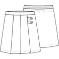 thumbnail image 3 of Classroom Uniforms for Girls Pleated Tab Scooter with Built-In Poly Knit Shorts and Side Zip, 3 of 3