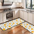 thumbnail image 3 of Kitchen Rugs Sets Of 2,Yellow Lemon Fruit Slices White Pattern Anti Fatigue Kitchen Mat Rugs Non Slip Washable,Decorative Kitchen Floor Mats for Kitchen,Sink,Laundry,17"x47"+17"x47", 3 of 5