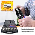thumbnail image 4 of Quick Change Crimping Tool Kit with Box Multifunction Ratcheting Wire Stripper Cable Terminal Crimper Pliers for Ferrule/ Nylon/ Insulated/ Non-insulated Terminals, Heat Shrink Connectors, I Multicolor 7 PCS, 4 of 7