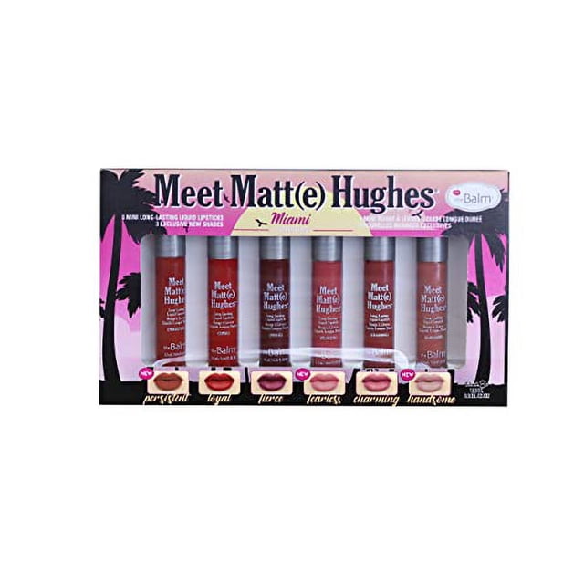Minikit de pintalabios TheBalm Meet Matte Hughes Miami juego de 6
